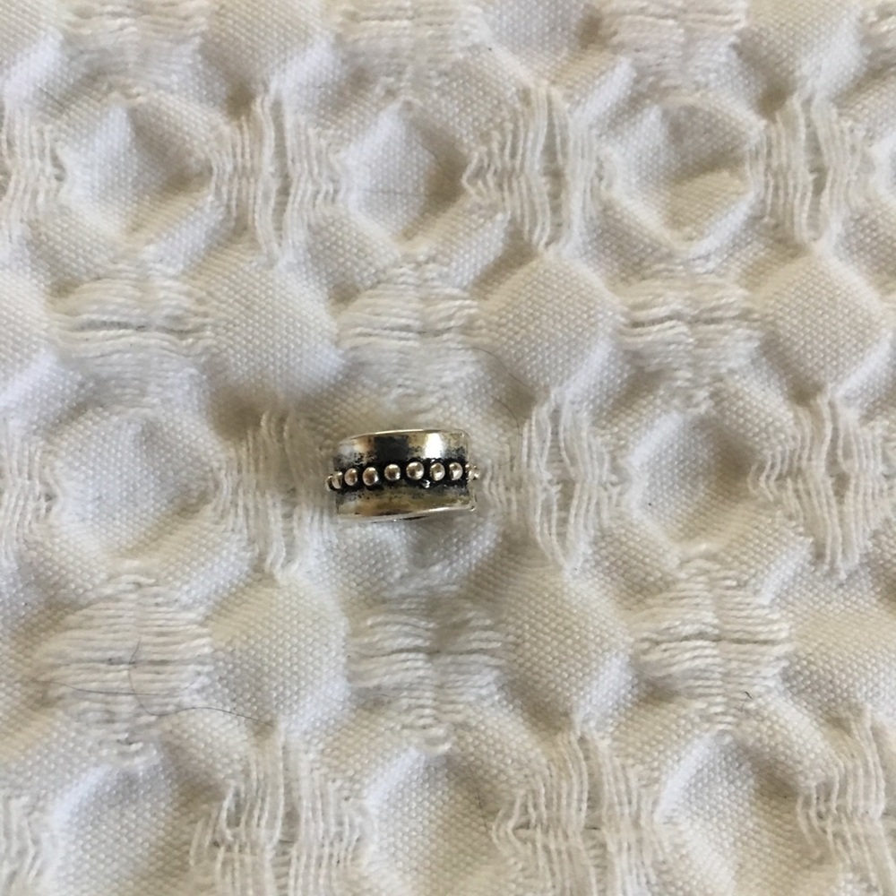 Silver clip on charm